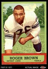 Roger Brown #34 Football Cards 1963 Topps Prices