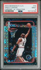 Vince Carter [Chrome X Fractor] Basketball Cards 2003 Bowman Prices