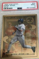 Derek Jeter [Gold] #40 Baseball Cards 1996 Leaf Steel Prices