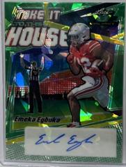 Emeka Egbuka [Crystal Green] #TH-EE1 Football Cards 2022 Leaf Valiant Autographs Take it to the House Prices