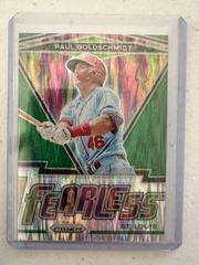 Paul Goldschmidt [Forest Green Flash Prizm] Baseball Cards 2021 Panini Prizm Fearless Prices
