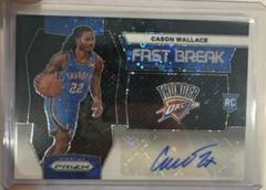 Cason Wallace [Black] #22 Basketball Cards 2023 Panini Prizm Fast Break Rookie Autograph Prices