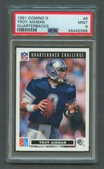 Troy Aikman #6 Football Cards 1991 Upper Deck Domino's Quarterbacks Prices
