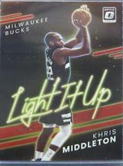 Khris Middleton [Red] #15 Basketball Cards 2021 Panini Donruss Optic Light It Up Prices