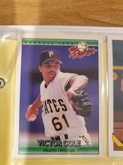 Victor Cole Baseball Cards 1992 Panini Donruss Rookies Prices