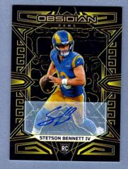 Stetson Bennett IV [Yellow Electric Etch] #155 Football Cards 2023 Panini Obsidian Signature Prices