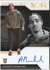 Andrew Nembhard [Patch Autograph Gold] #367 Basketball Cards 2022 Panini Noir Prices