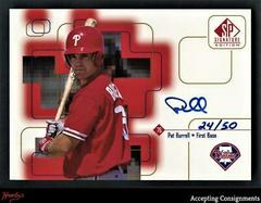 Pat Burrell [Gold] #PB Baseball Cards 1999 SP Signature Autographs Prices