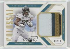 Leonard Fournette [Holo Gold] Football Cards 2018 National Treasures Colossal Materials Prices