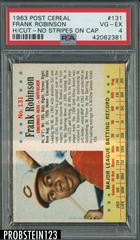 Frank Robinson [Hand Cut No Stripes on Cap] Baseball Cards 1963 Post Cereal Prices