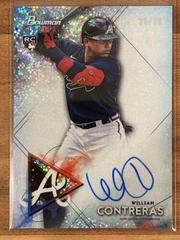 William Contreras [Speckle Refractor] #BSRA-WC Baseball Cards 2021 Bowman Sterling Rookie Autographs Prices