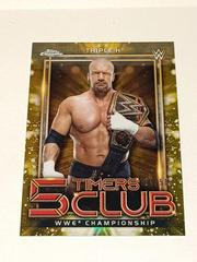Triple H [Gold Refractor] Wrestling Cards 2021 Topps Chrome WWE 5 Timers Club Prices