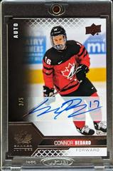 Connor Bedard [Black Signature] Hockey Cards 2022 Upper Deck Team Canada Juniors Prices