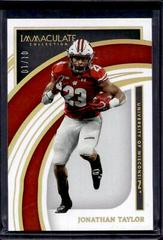 Jonathan Taylor [Gold] Football Cards 2022 Panini Immaculate Collegiate Prices