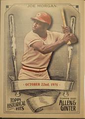 Joe Morgan Baseball Cards 2021 Topps Allen & Ginter Historic Hits Prices