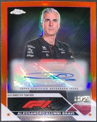 Alessandro Alunni Bravi [Orange Refractor] #CAC-AAB Racing Cards 2023 Topps Chrome Formula 1 Autograph Prices