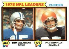 Tom Skladany, Pat McInally [Punting Leaders] Football Cards 1979 Topps Prices