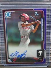 Arquimedes Gamboa [Purple Refractor] #AG Baseball Cards 2015 Bowman Chrome Autograph Prospect Prices