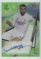 Dani Carvajal [Neon Green Wave Refractor] Soccer Cards 2020 Topps Finest UEFA Champions League Autographs Prices