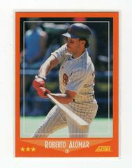 Roberto Alomar #105T Baseball Cards 1988 Score Traded Prices