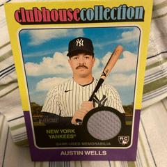 Austin Wells #CCR-AW Baseball Cards 2024 Topps Heritage Clubhouse Collection Relic Prices