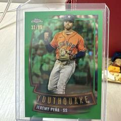 Jeremy Pena [Green] #YQ-15 Baseball Cards 2023 Topps Chrome Youthquake Prices