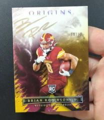 Brian Robinson Jr. [Gold] Football Cards 2022 Panini Origins Rookie Autographs Prices