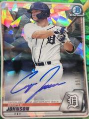 Cooper Johnson [Green] Baseball Cards 2020 Bowman Sapphire Autographs Prices