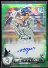 Hunter Renfroe [Chrome Green Refractor] Baseball Cards 2017 Bowman Rookie Autographs Prices