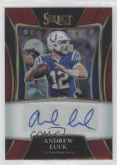 Andrew Luck [Red] #SSP-ALU Football Cards 2021 Panini Select Signatures Select Prices