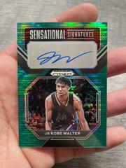Ja'Kobe Walter [Green Pulsar] #SS-JBW Basketball Cards 2023 Panini Prizm Draft Picks Sensational Signatures Prices
