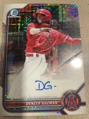 Denzer Guzman [Orange Refractor] #BMA-DG Baseball Cards 2022 Bowman Chrome Mega Box Mojo Autographs Prices