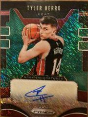 Tyler Herro [Green Shimmer] Basketball Cards 2019 Panini Prizm Rookie Signatures Prices