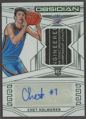 Chet Holmgren [Jersey Autograph Contra] #204 Basketball Cards 2022 Panini Obsidian Prices