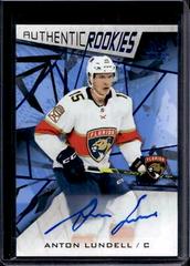 Anton Lundell [Blue Autograph] Hockey Cards 2021 SP Game Used Prices