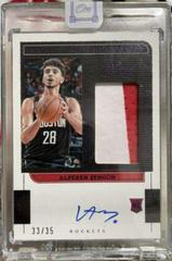 Alperen Sengun [Purple] Basketball Cards 2021 Panini One and One Rookie Jersey Autographs Prices