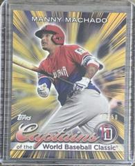 Manny Machado [Gold Rainbow] Baseball Cards 2023 Topps World Captains of the Classic Prices