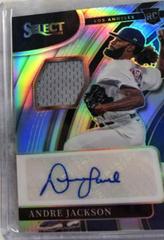 Andre Jackson [Holo] #RJA-AJ Baseball Cards 2022 Panini Select Rookie Jersey Autographs Prices