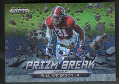 Will Anderson Jr. [Black Gold] #PB-10 Football Cards 2023 Panini Prizm Draft Picks Break Prices