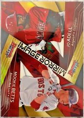 Jo Adell,  Mookie Betts [Gold Refractor] #MI-19 Baseball Cards 2017 Bowman's Best Mirror Image Prices