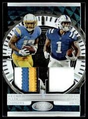 Keenan Allen, Josh Downs [Purple] #SITD-7 Football Cards 2023 Panini Certified Stitches in Time Dual Mirror Prices