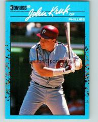 John Kruk Baseball Cards 1990 Donruss Best NL Prices