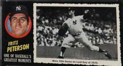 Fritz Peterson #44 Baseball Cards 1971 Topps Greatest Moments Prices
