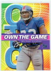 Michael Strahan [Refractor] #OG25 Football Cards 2002 Topps Chrome Own the Game Prices