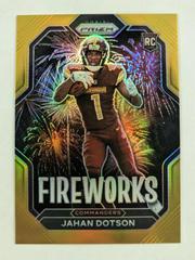 Jahan Dotson [Gold] #F-23 Football Cards 2022 Panini Prizm Fireworks Prices