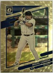 Miguel Cabrera [Gold] Baseball Cards 2021 Panini Donruss Optic Prices