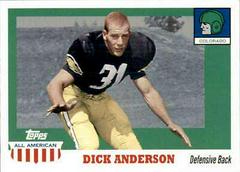 Dick Anderson #32 Football Cards 2005 Topps All American Prices