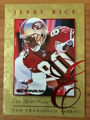 Jerry Rice [Gold] #10 Football Cards 1997 Panini Donruss Elite Prices