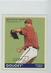 Brandon Webb #5 Baseball Cards 2009 Upper Deck Goudey Prices