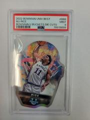 MJ Rice #BB-8 Basketball Cards 2022 Bowman University Best U Buckets Die Cuts Prices